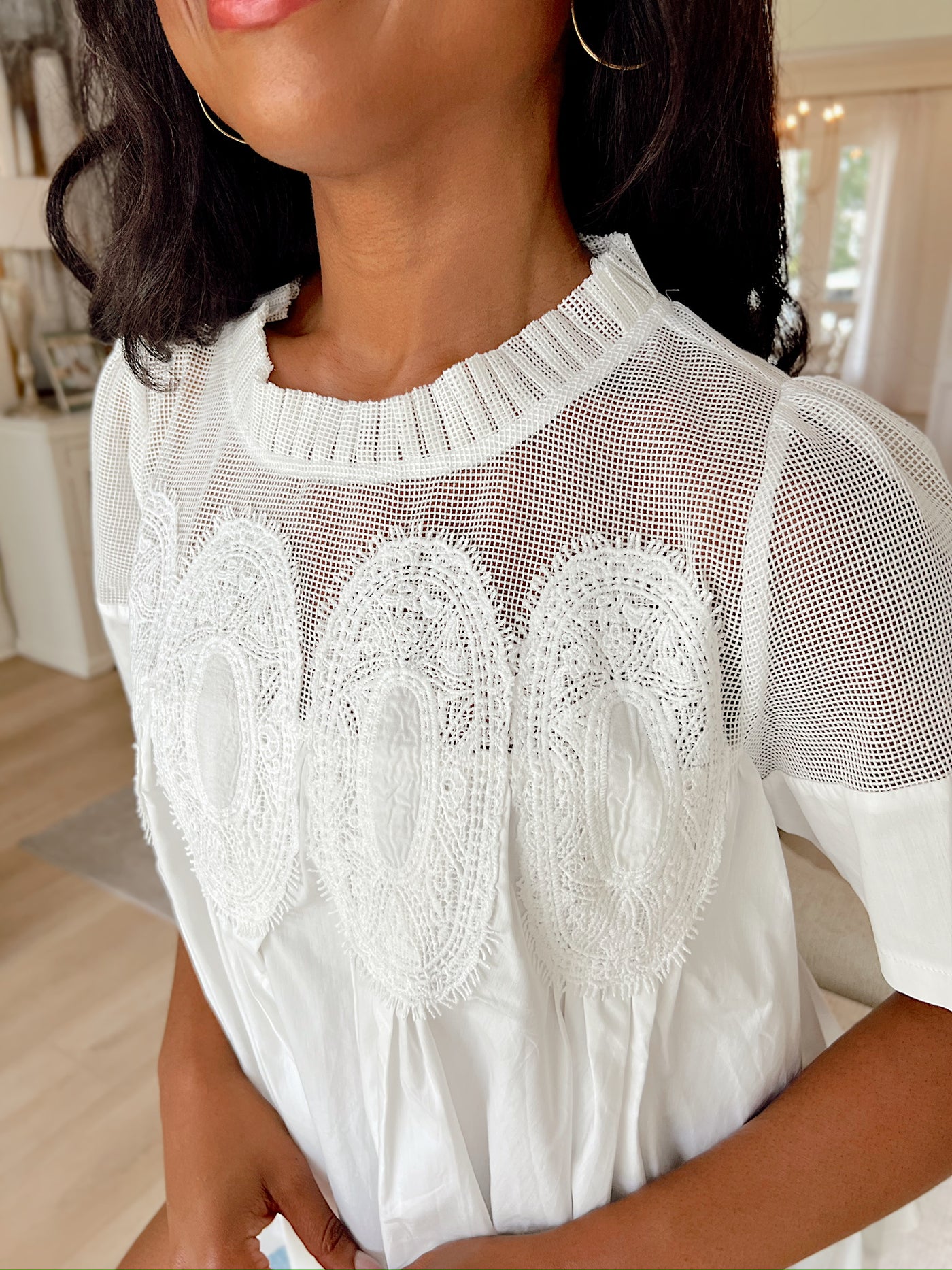 Delicate Love Mesh Top