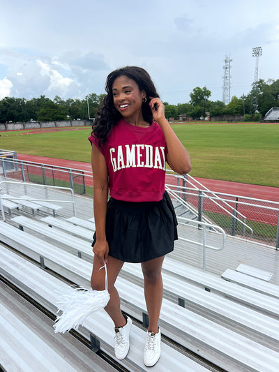 Gameday Cropped Terry Top
