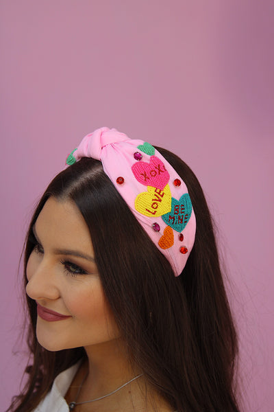 Flirty Messages Heart Headband