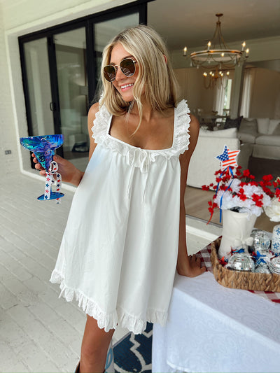 Just Might Be Love Ruffle Mini Dress