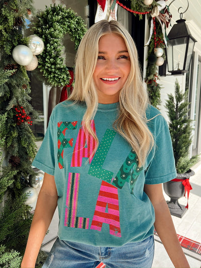 Fa La La Graphic Top