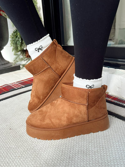Wherever I Go Platform Ankle Booties