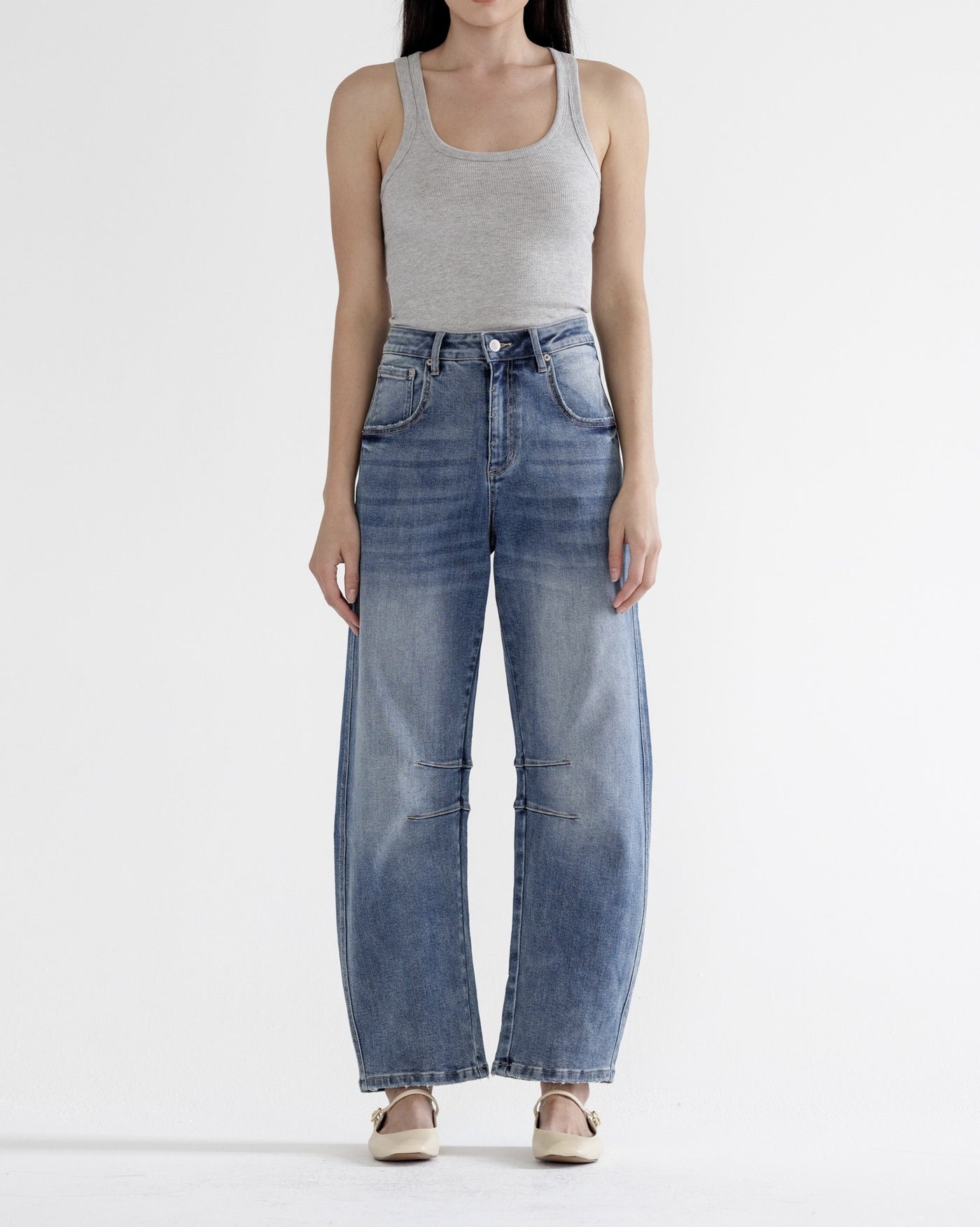 What A Rush Barrel Jeans