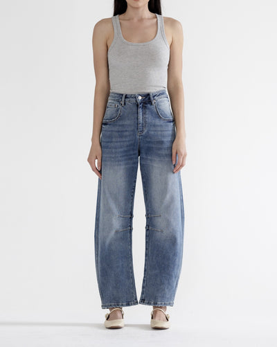 What A Rush Barrel Jeans