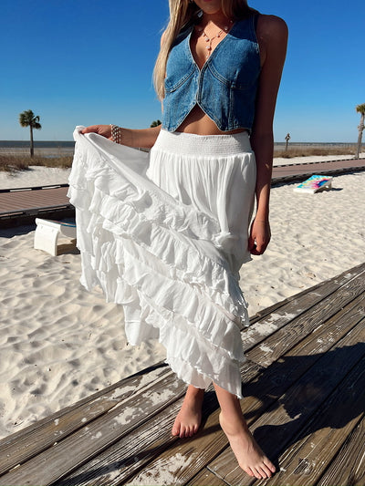 Grace In Every Step Tiered Maxi Skirt