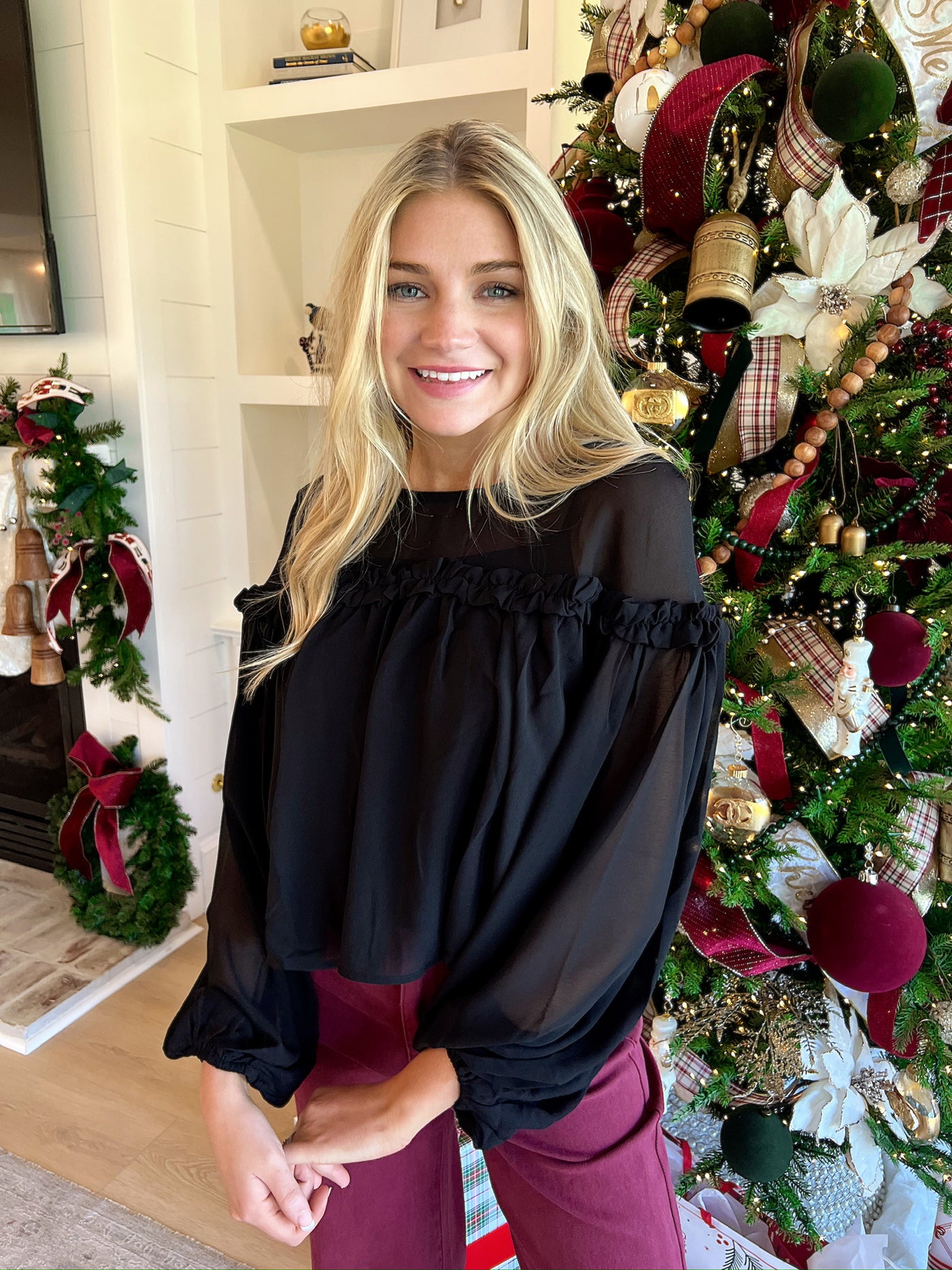 Calmly Chic Sheer Top