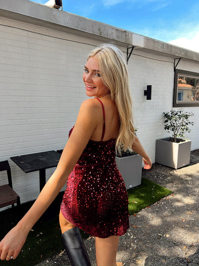 Glam Standard Sequin Mini Dress