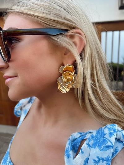 Full Bloom Dangle Earrings