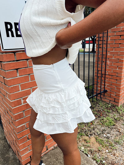 Savor Stillness Ruffled Skort