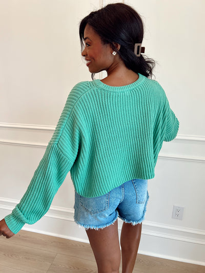 Keep It Chill Cropped Sweater