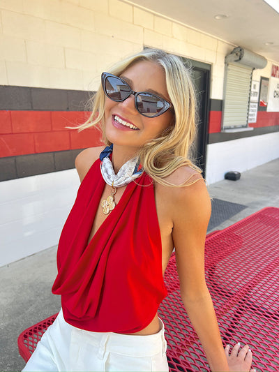 Eclipsing The Heart Halter Top
