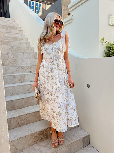 Was It Ever Love Floral Midi Dress