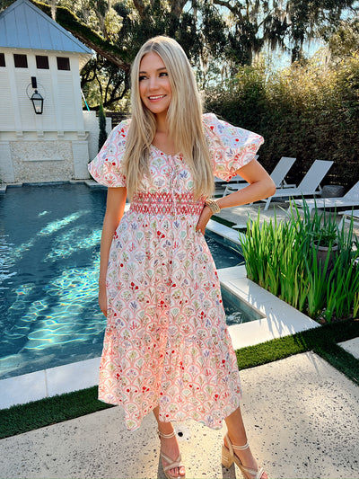 Love And Blooms Midi Dress