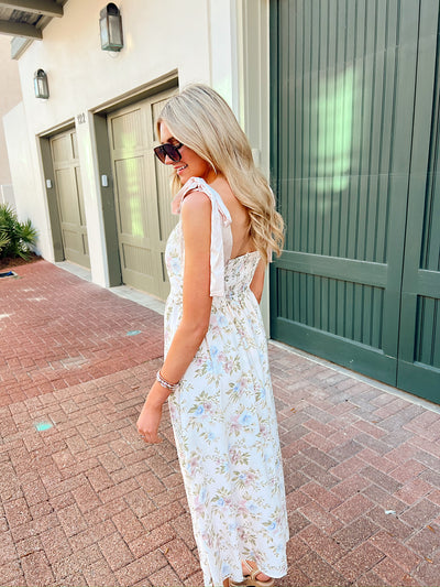 Was It Ever Love Floral Midi Dress