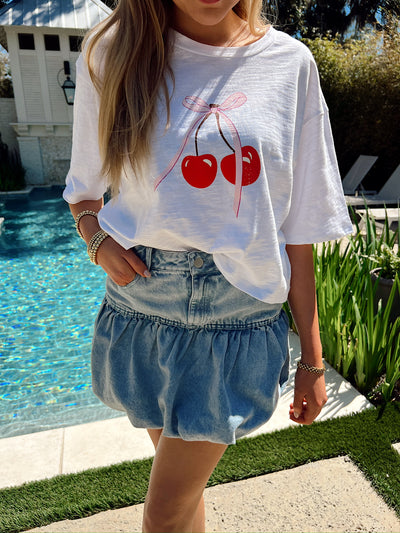 Got This In The Bag Denim Mini Skirt