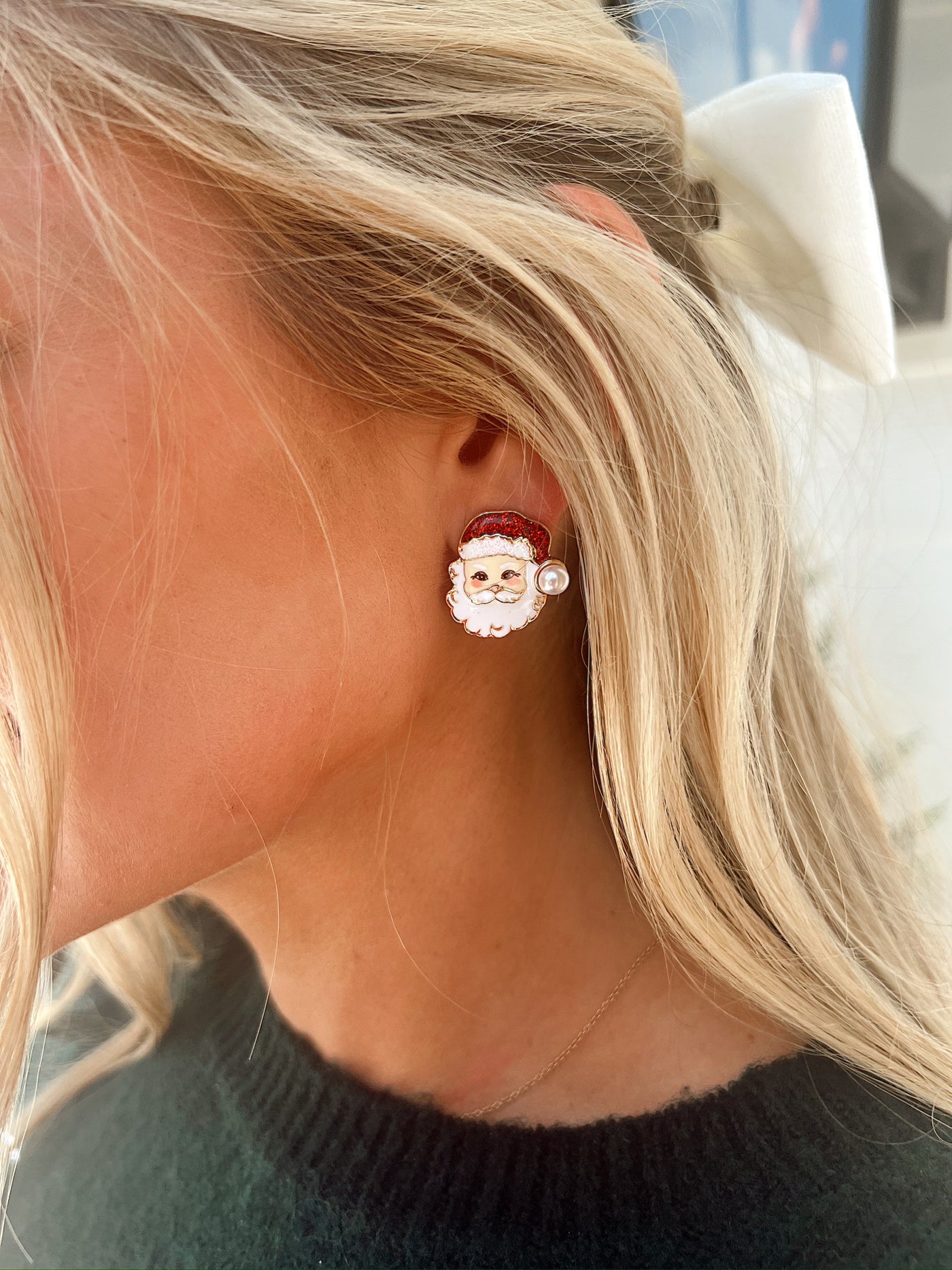 Mini Santa Clause Stud Earrings