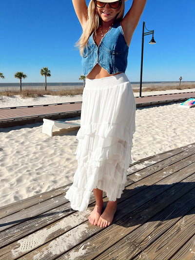 Grace In Every Step Tiered Maxi Skirt