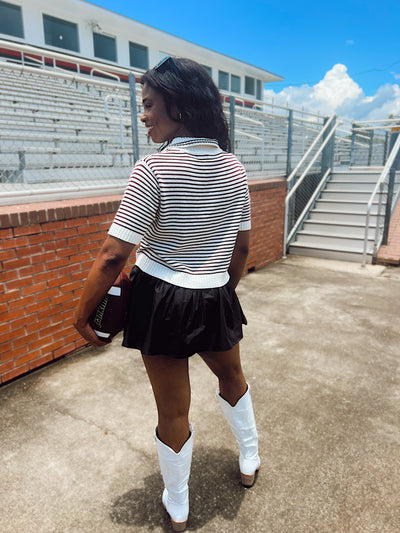 Relaxed Rhythm Striped Top