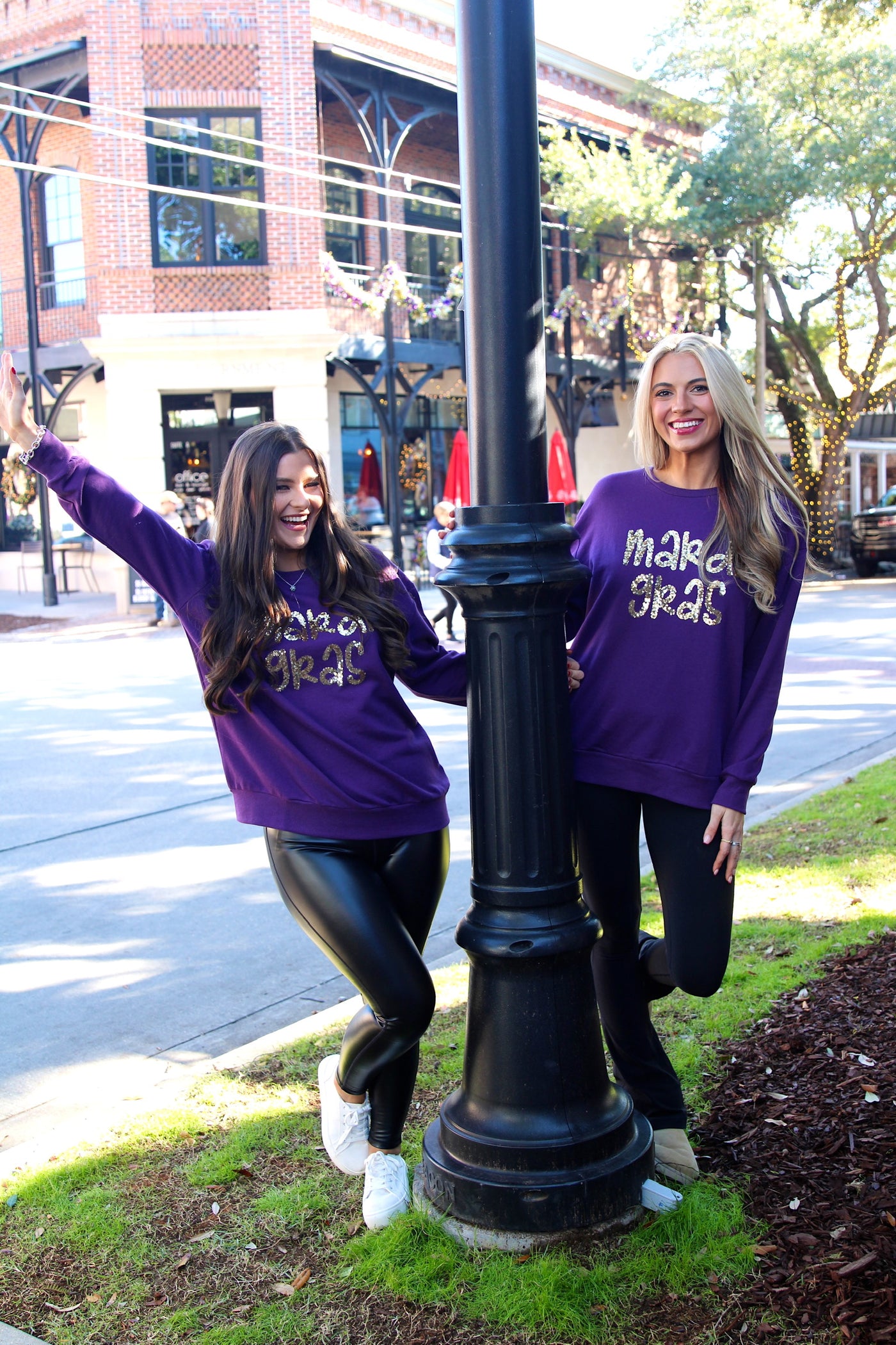 Mardi Gras Sequin Sweatshirt