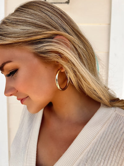 Pop Off Queen Hoop Earrings