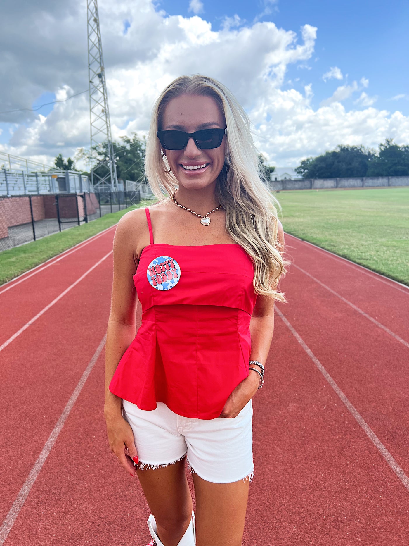 Crushing On You Poplin Tank Top