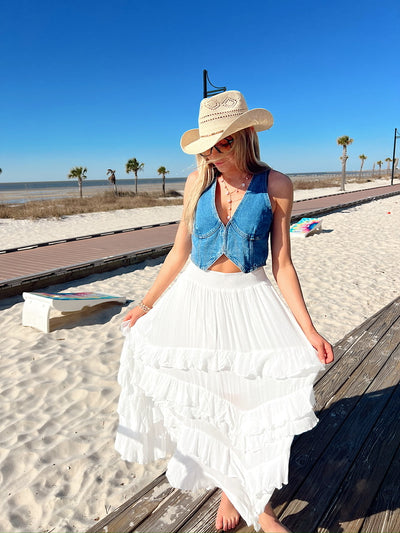 Grace In Every Step Tiered Maxi Skirt