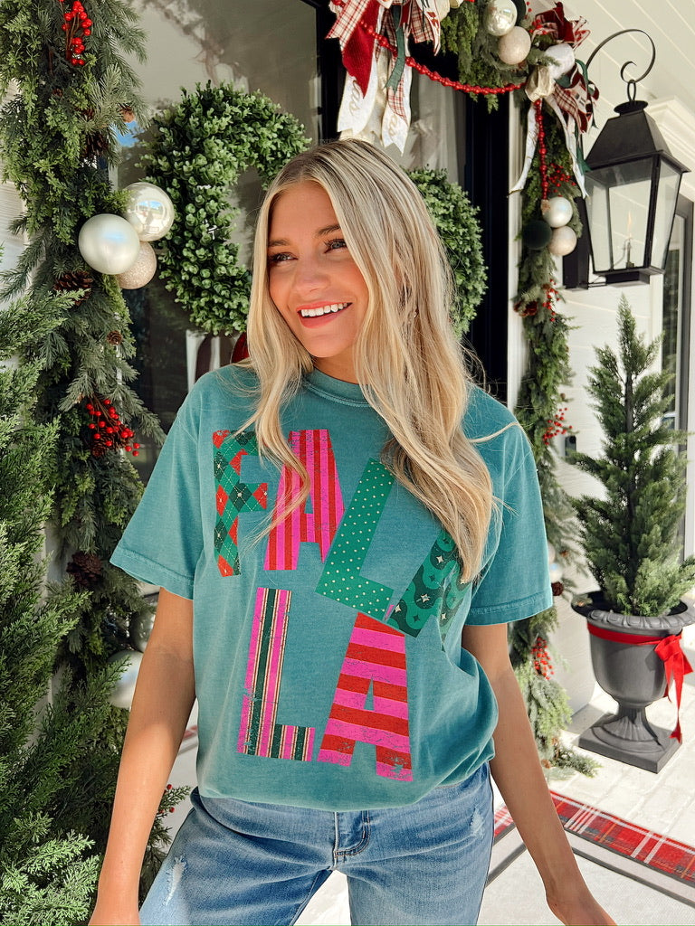 Fa La La Graphic Top