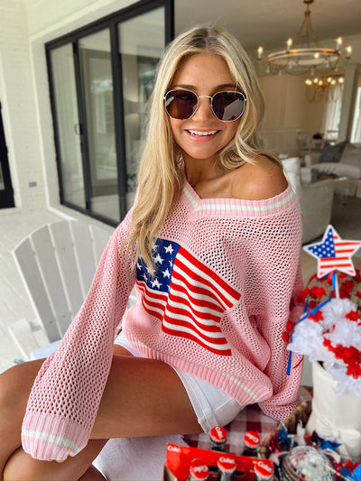 Let Freedom Ring Knit Sweater