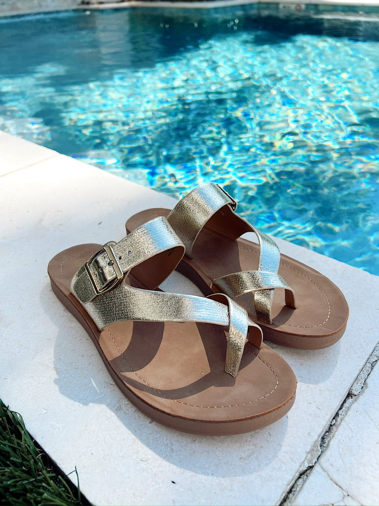 Summer Spritz Metallic Sandals