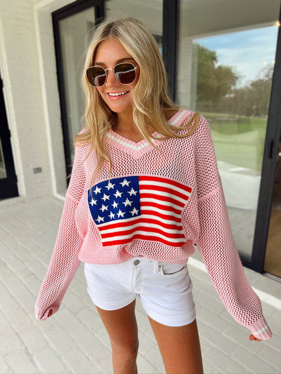 Let Freedom Ring Knit Sweater