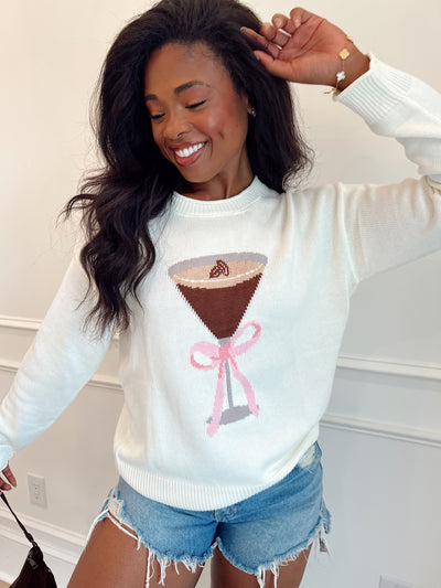 Sippin' In Style Espresso Martini Sweater