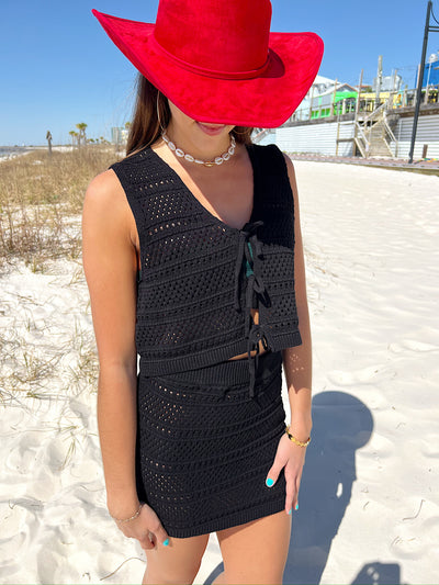 Flirty Beginnings Crochet Two-Piece Set