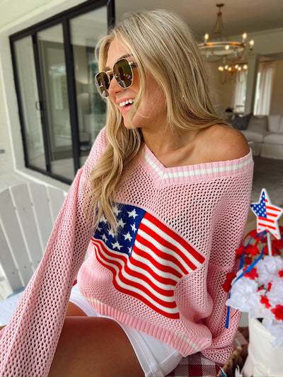 Let Freedom Ring Knit Sweater