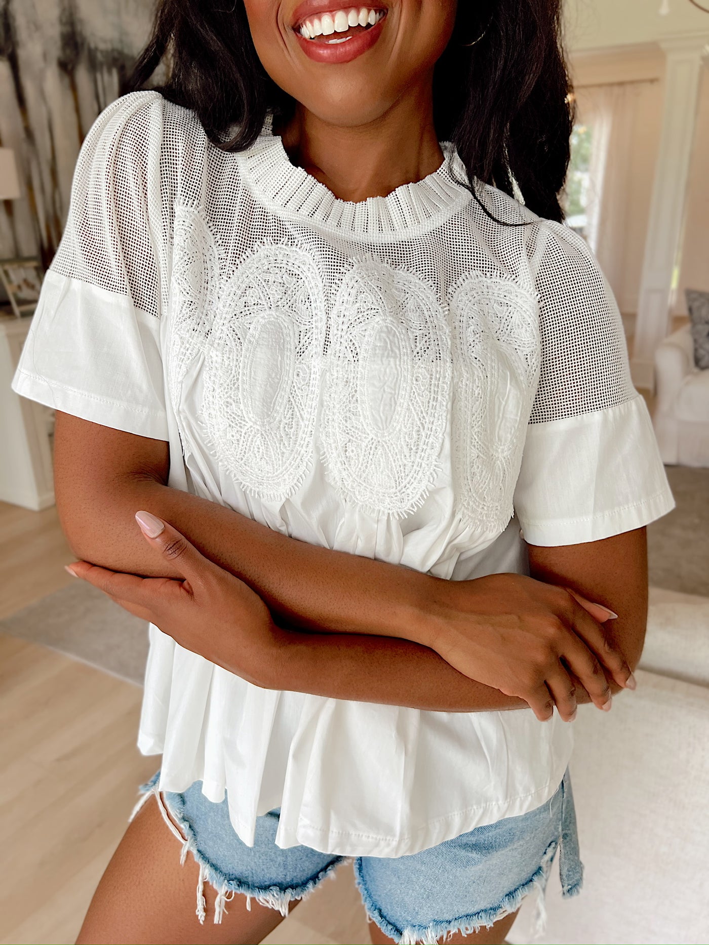 Delicate Love Mesh Top