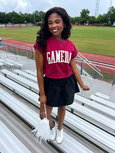 Gameday Cropped Terry Top