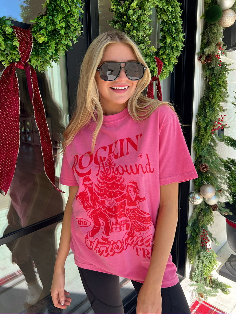 Rocking Around The Christmas Tree Graphic Top