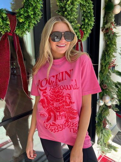 Rocking Around The Christmas Tree Graphic Top