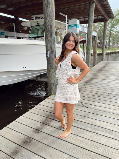 Flirty Beginnings Crochet Two-Piece Set