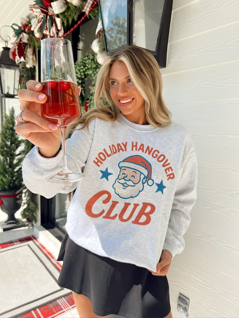 Holiday Hangover Club Graphic Sweatshirt