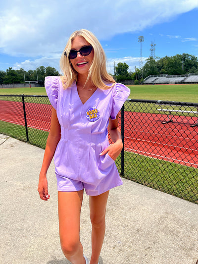 Half The Story Ruffled Romper