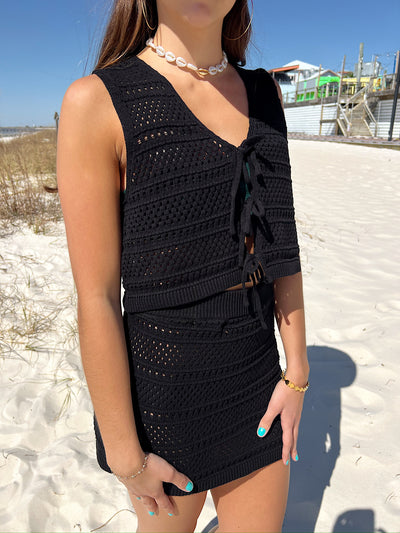 Flirty Beginnings Crochet Two-Piece Set