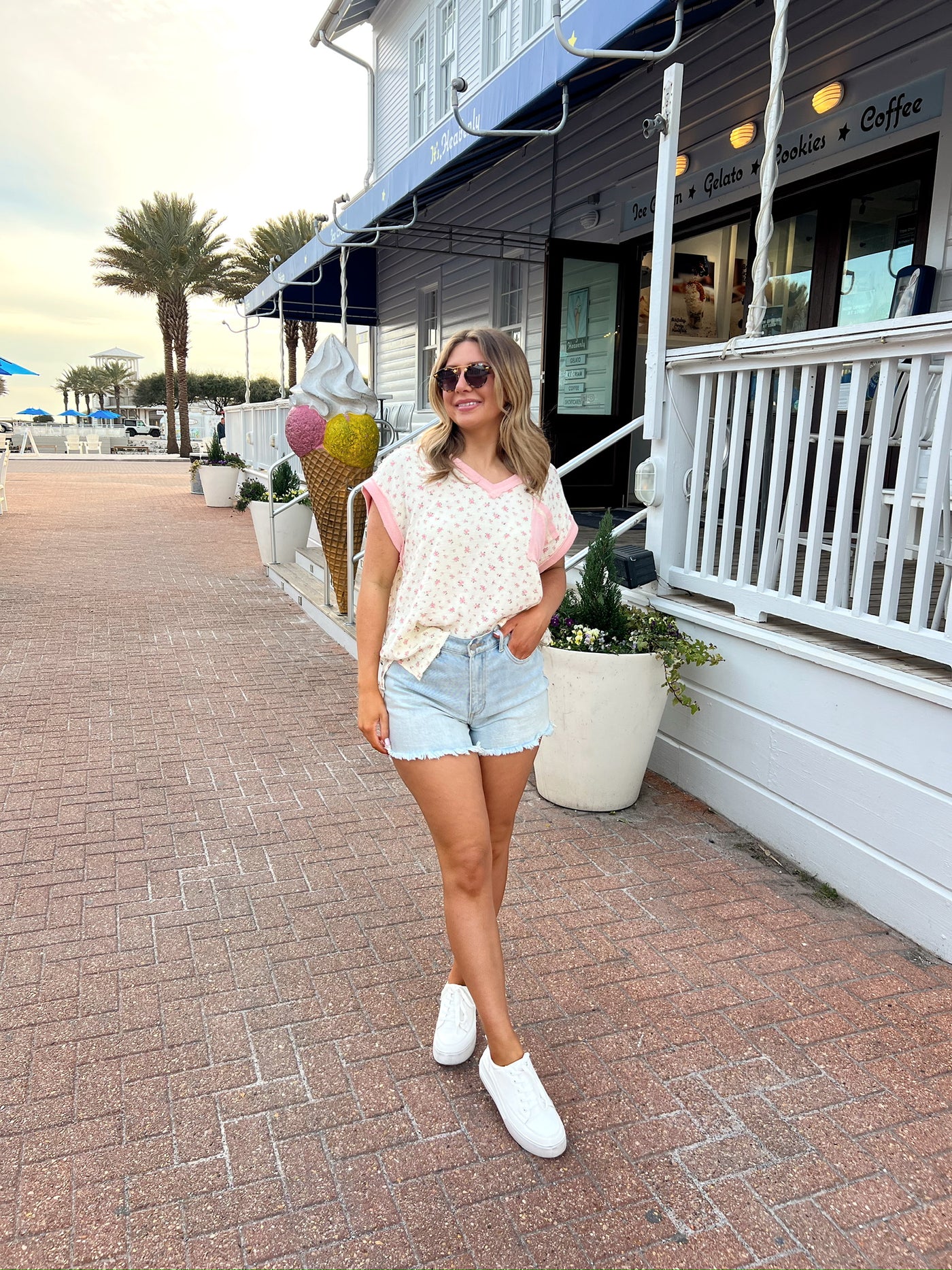 Radiate Good Vibes Floral Top