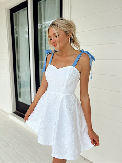 That Something Blue Mini Dress