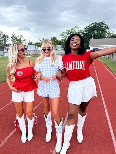 Gameday Cropped Terry Top