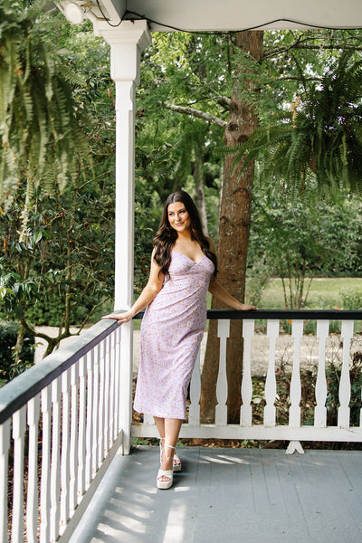 Life In Full Bloom Floral Midi Dress