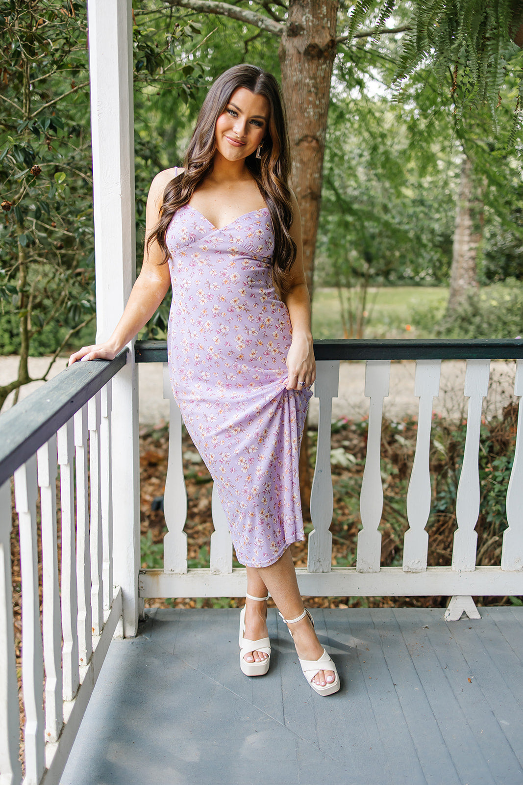 Life In Full Bloom Floral Midi Dress