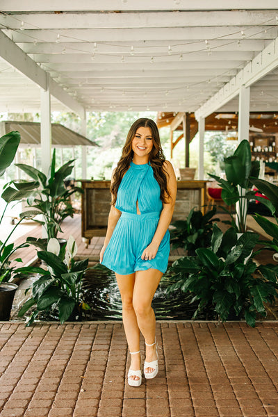 Speak Now Pleated Romper