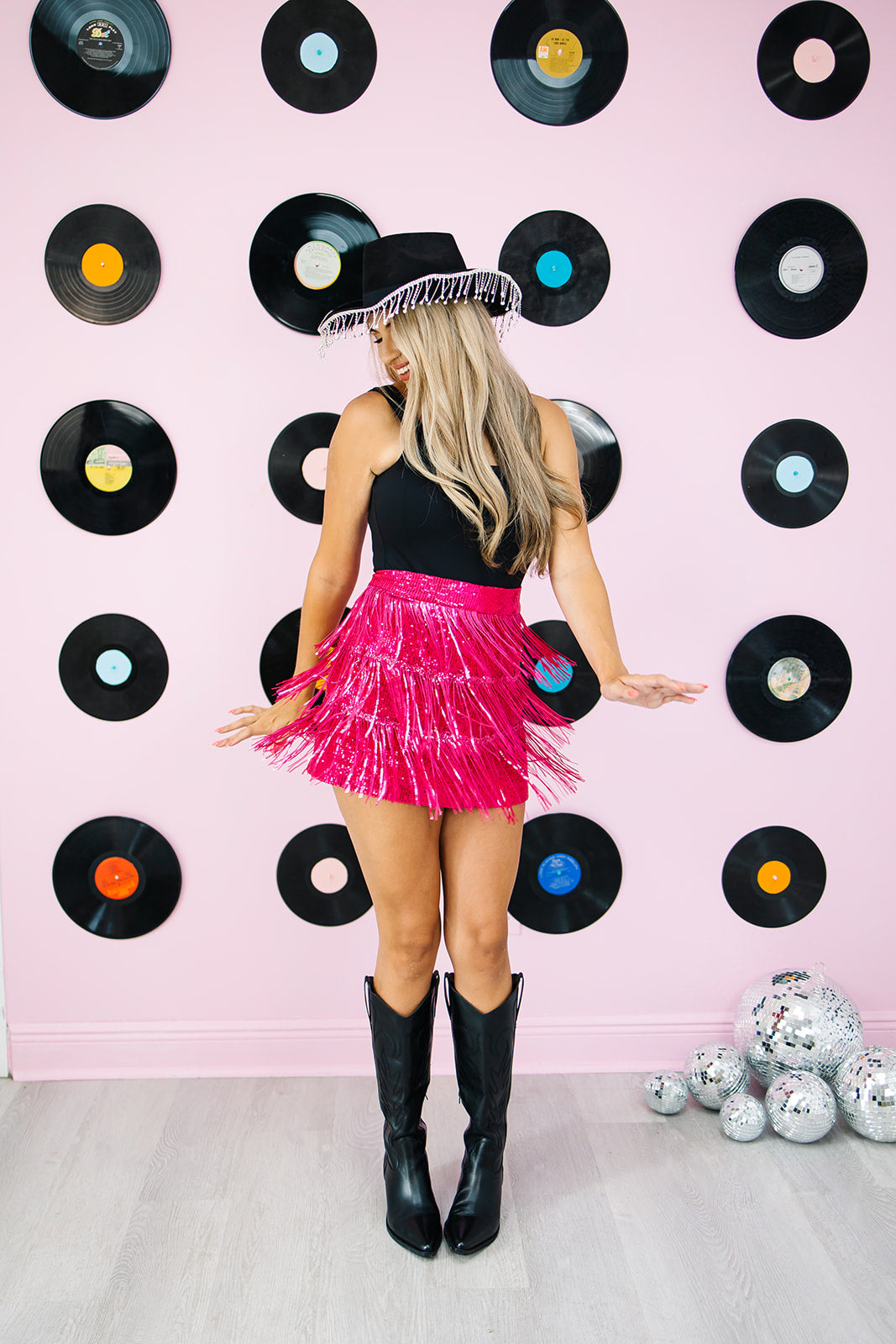 Midnight Parties Fringe Embellished Skirt
