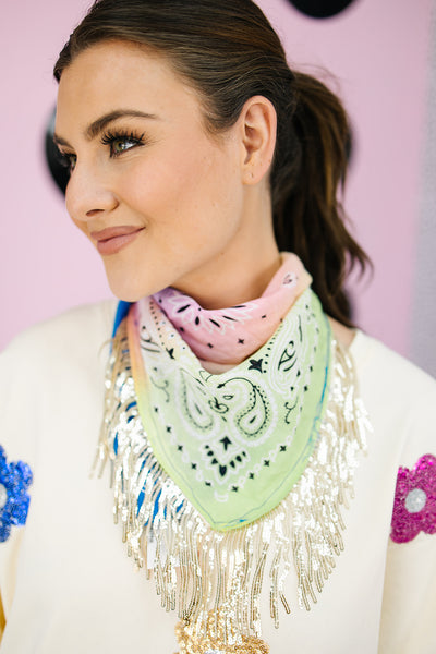 Western Glam Fringe Bandana