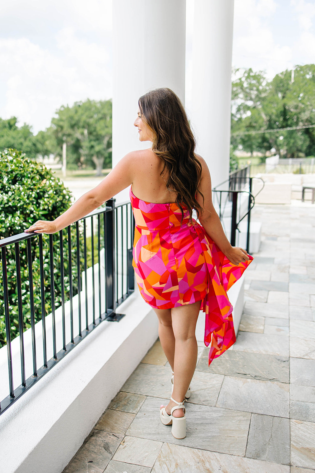Colorfully Brilliant Strapless Dress